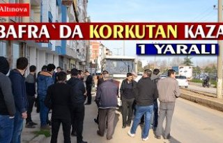 Bafra`da kaza : 1 yaralı