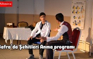 Bafra`da Şehitleri Anma programı