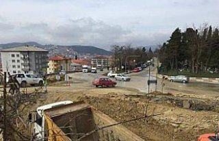 Bartın'da bölünmüş yol çalışmaları