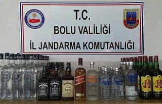 Bolu'da kaçak içki operasyonu