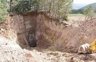 Bolu'da kaçak kazı operasyonu