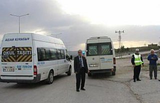 Havza'da öğrenci servisleri denetlendi