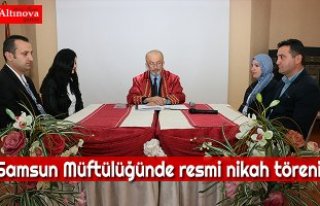 Samsun Müftülüğünde resmi nikah töreni