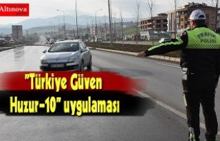 "Türkiye Güven Huzur-10" uygulaması 