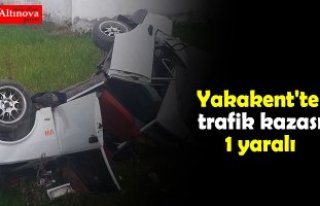 Yakakent'te trafik kazası: 1 yaralı