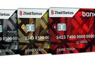 Ziraat Bankası banka ve kredi kartını tek kartta...