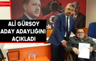 Ali Gürsoy aday adaylığını açıkladı