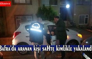 Bafra'da aranan kişi sahte kimlikle yakalandı