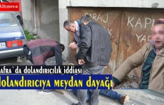Bafra`da dolandırıcıya meydan dayağı