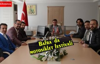 Bafra`da motosiklet festivali