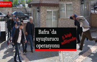 Bafra`da uyuşturucu operasyonu