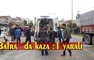 Bafra`da kaza : 1 yaralı