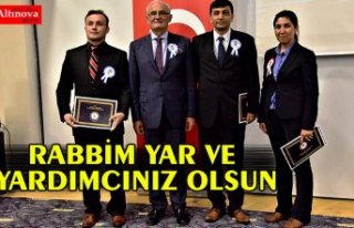 BAŞKAN YILMAZ: “RABBİM YAR VE YARDIMCINIZ OLSUN”   