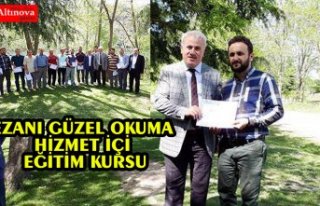 DİN GÖREVLİLERİNE EZANI GÜZEL OKUMA HİZMET İÇİ...