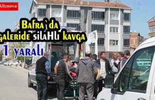 Galeride kanlı kavga