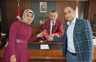 İlçe müftüsü ilk resmi nikahını kıydı