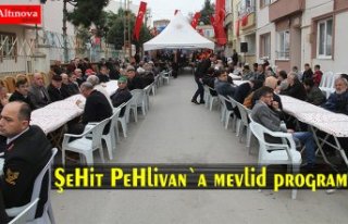 Şehit Pehlivan`a mevlid programı