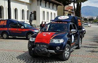 UMKE ekipleri Afrin'e uğurlandı