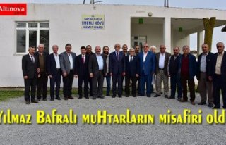 Yılmaz Bafralı muhtarların misafiri oldu
