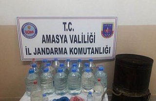 Amasya'da sahte içki operasyonu