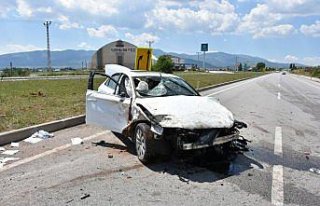 Amasya'da trafik kazası: 1 yaralı