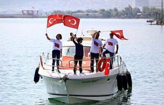 Atatürk'ün Samsun'da karaya çıkışı canlandırıldı