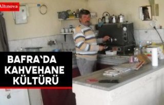 Bafra`da  kahvehane kültürü