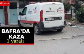 Bafra`da kaza: 1 yaralı