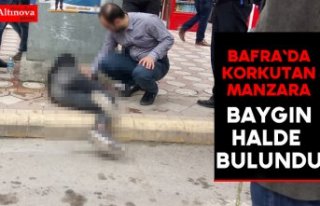 Bafra`da korkutan manzara