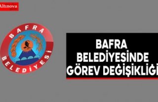 Belediyede görev değişikliği