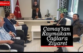 Çamaş’tan Kaymakam Çağlar'a Ziyaret