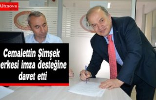 Cemalettin Şimşek herkesi imza desteğine davet...