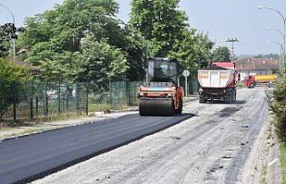 Düzce'de asfaltlama çalışmaları