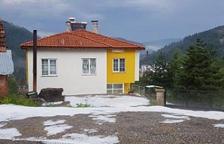 Kastamonu'da dolu etkili oldu