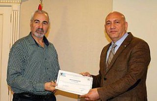 Merzifon'da girişimcilik kursu sertifika töreni