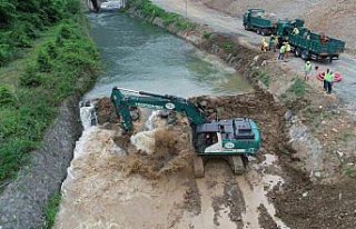 Trabzon'da taşkın tatbikatı gerçekleştirildi