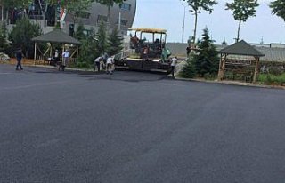 Trabzon'da yol asfaltlama çalışmaları