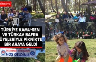 TÜRKİYE KAMU-SEN VE TÜRKAV BAFRA ÜYELERİYLE PİKNİKTE...