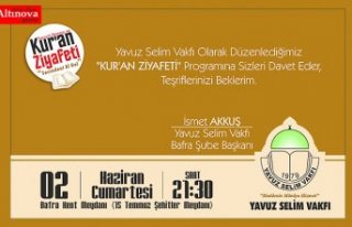 YAVUZ SELİM VAKFINDAN DAVET