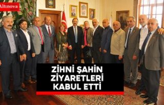 Zihni Şahin ziyaretleri kabul etti