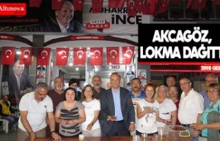 AKCAGÖZ, LOKMA DAĞITTI