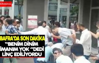 Alkollü şahsı vatandaşın elinden polis kurtardı