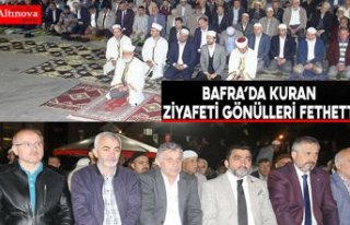 BAFRA’DA KURAN ZİYAFETİ GÖNÜLLERİ FETHETTİ