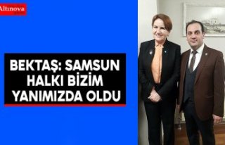 BEKTAŞ: SAMSUN HALKI BİZİM YANIMIZDA OLDU