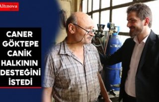 Caner Göktepe Canik halkının desteğini istedi