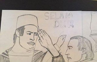 Doğankent Ortaokulundan resim sergisi