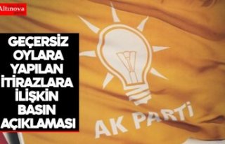 GEÇERSİZ OYLARA YAPILAN İTİRAZLARA İLİŞKİN...