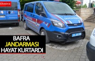 Jandarma ekipleri hayat kurtardı