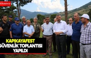 KAPIKAYAFEST GÜVENLİK TOPLANTISI YAPILDI