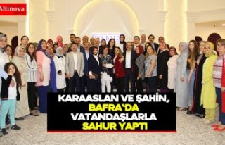 Karaaslan ve Şahin, Bafra'da vatandaşlarla...
